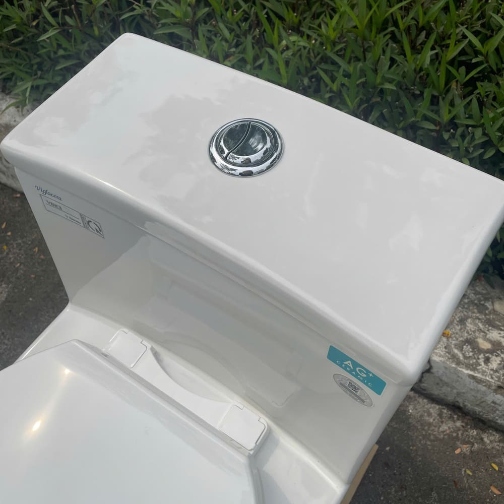 Bồn cầu 1 khối nắp êm Viglacera V823 (+ vòi xịt VG826) - 6