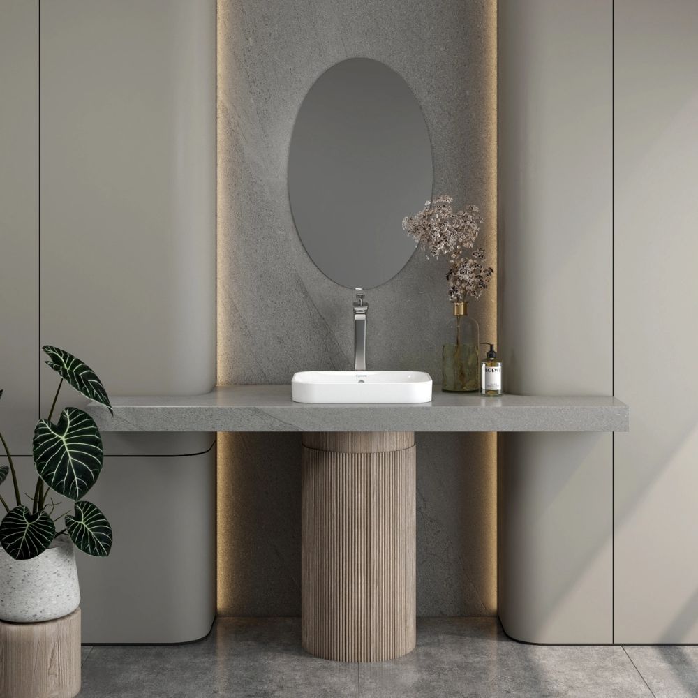 Chậu lavabo đặt bàn Viglacera V27 - 3