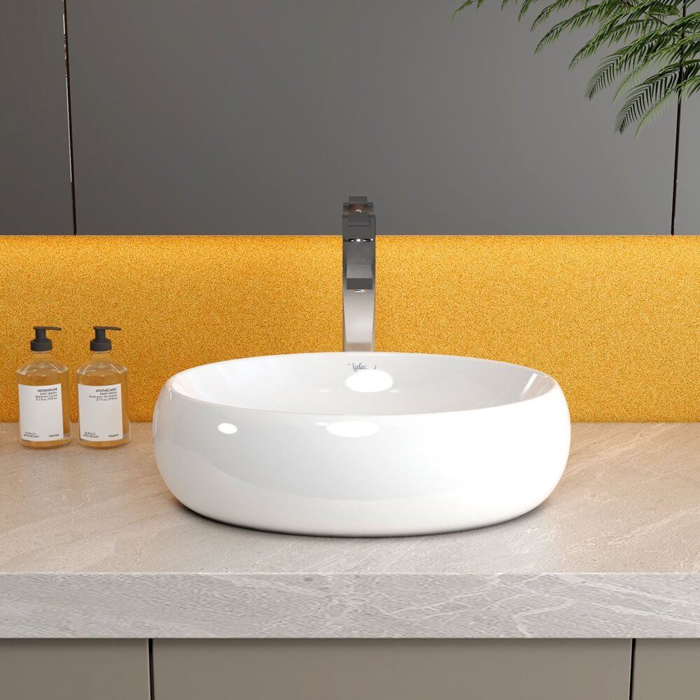 Chậu rửa Lavabo đặt bàn Viglacera CD30 - 4