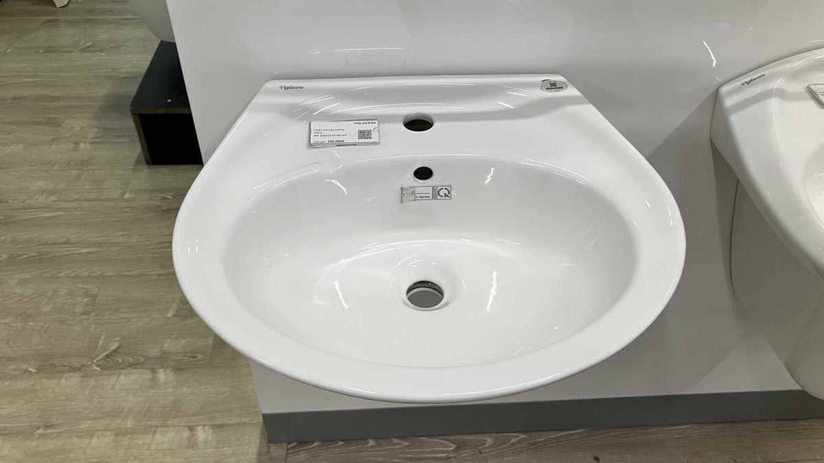 Chậu rửa lavabo treo tường Viglacera VTL2 - 4