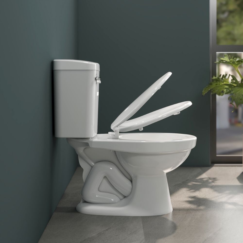 Bồn cầu 2 khối Viglacera VI44 nắp thường (+ lavabo VTL2) - 5