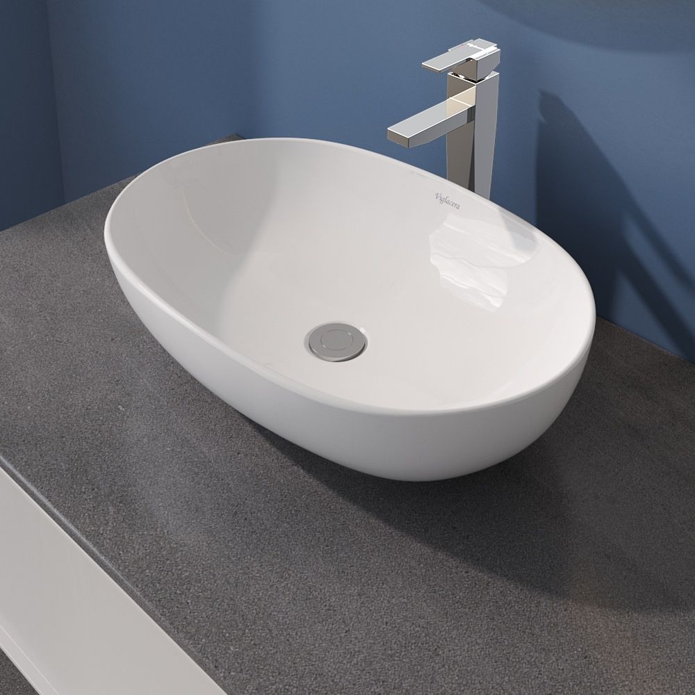 Chậu lavabo đặt bàn Viglacera CD15 - 9