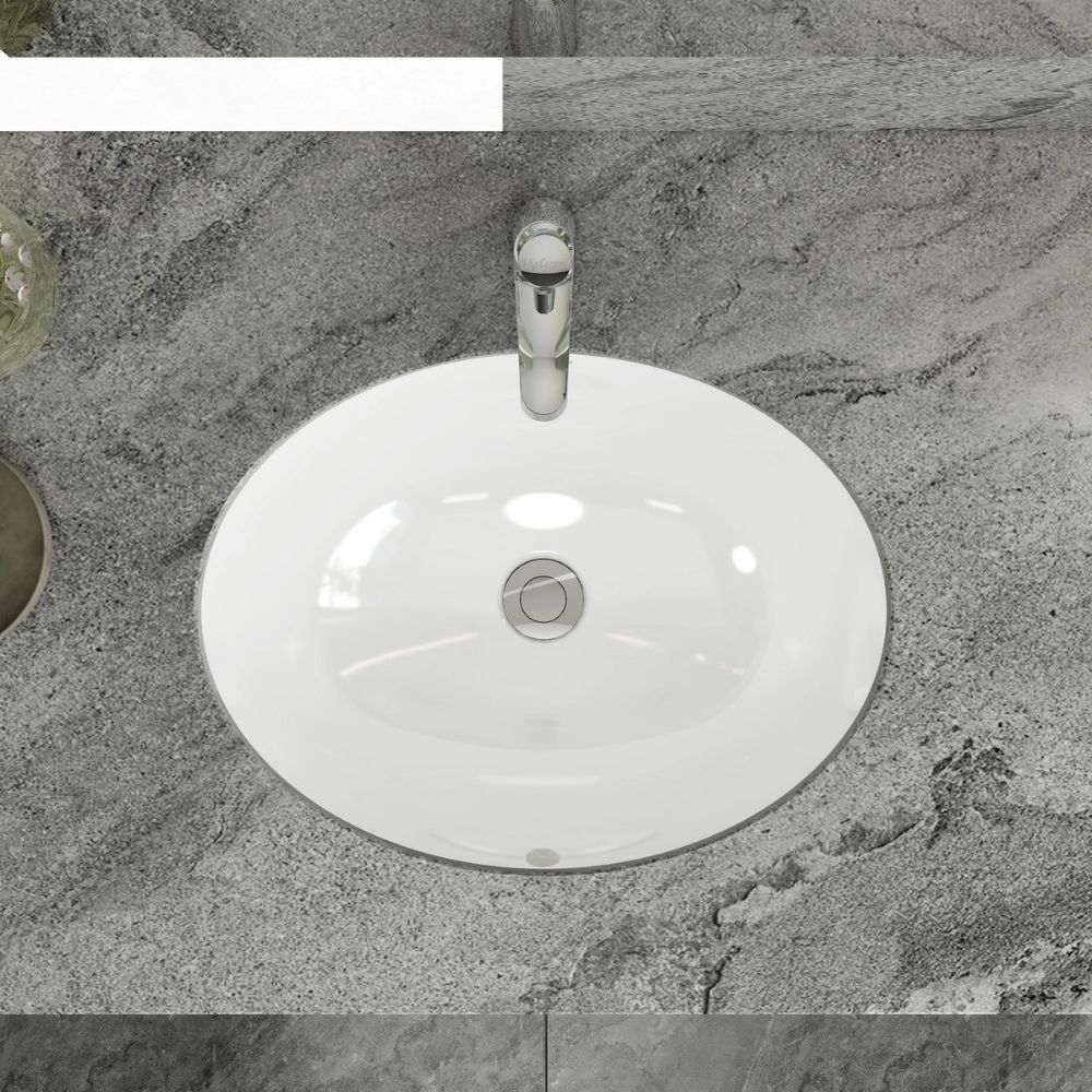Chậu rửa mặt lavabo âm bàn Viglacera CA2 - 6