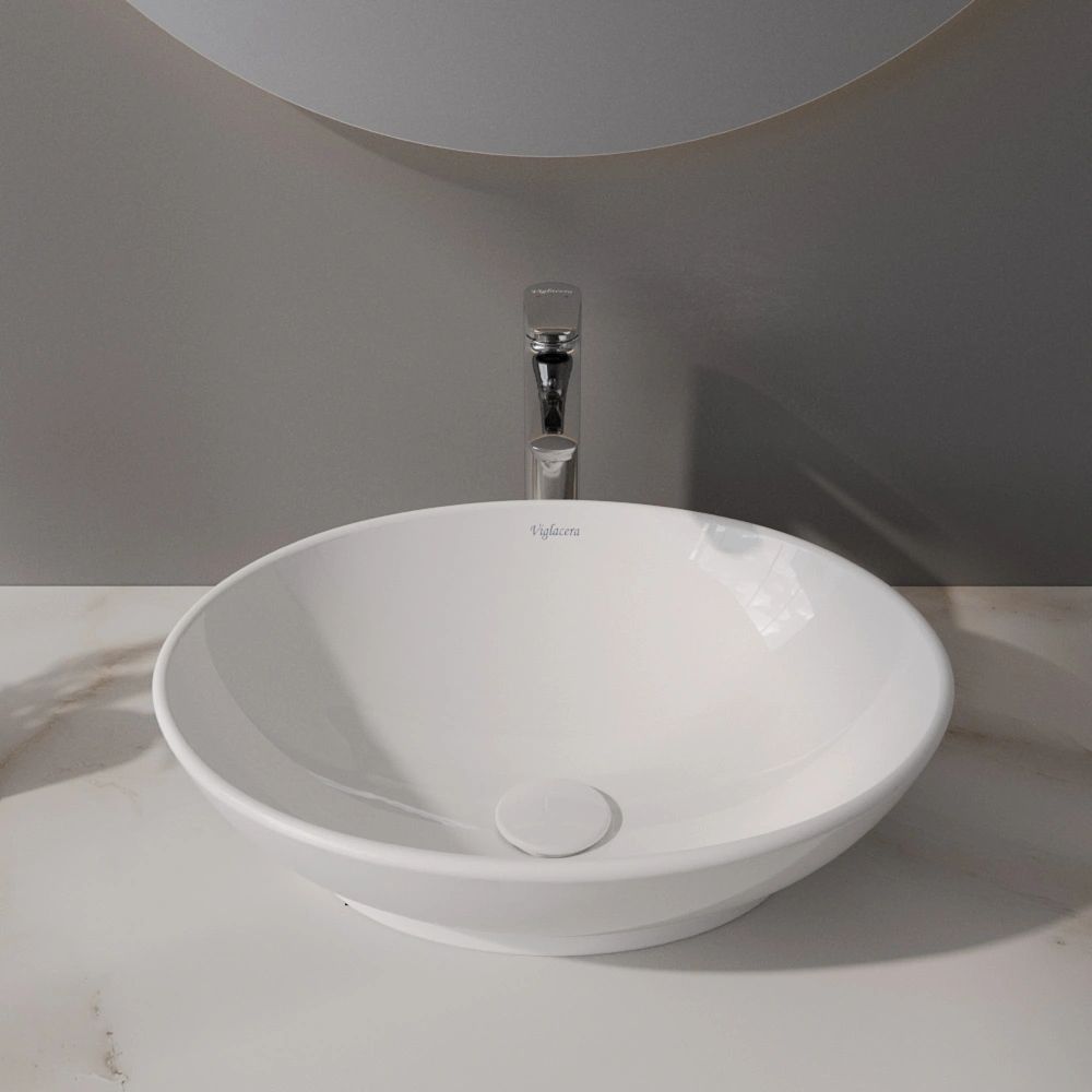 Chậu lavabo đặt bàn Viglacera BS415 - 5