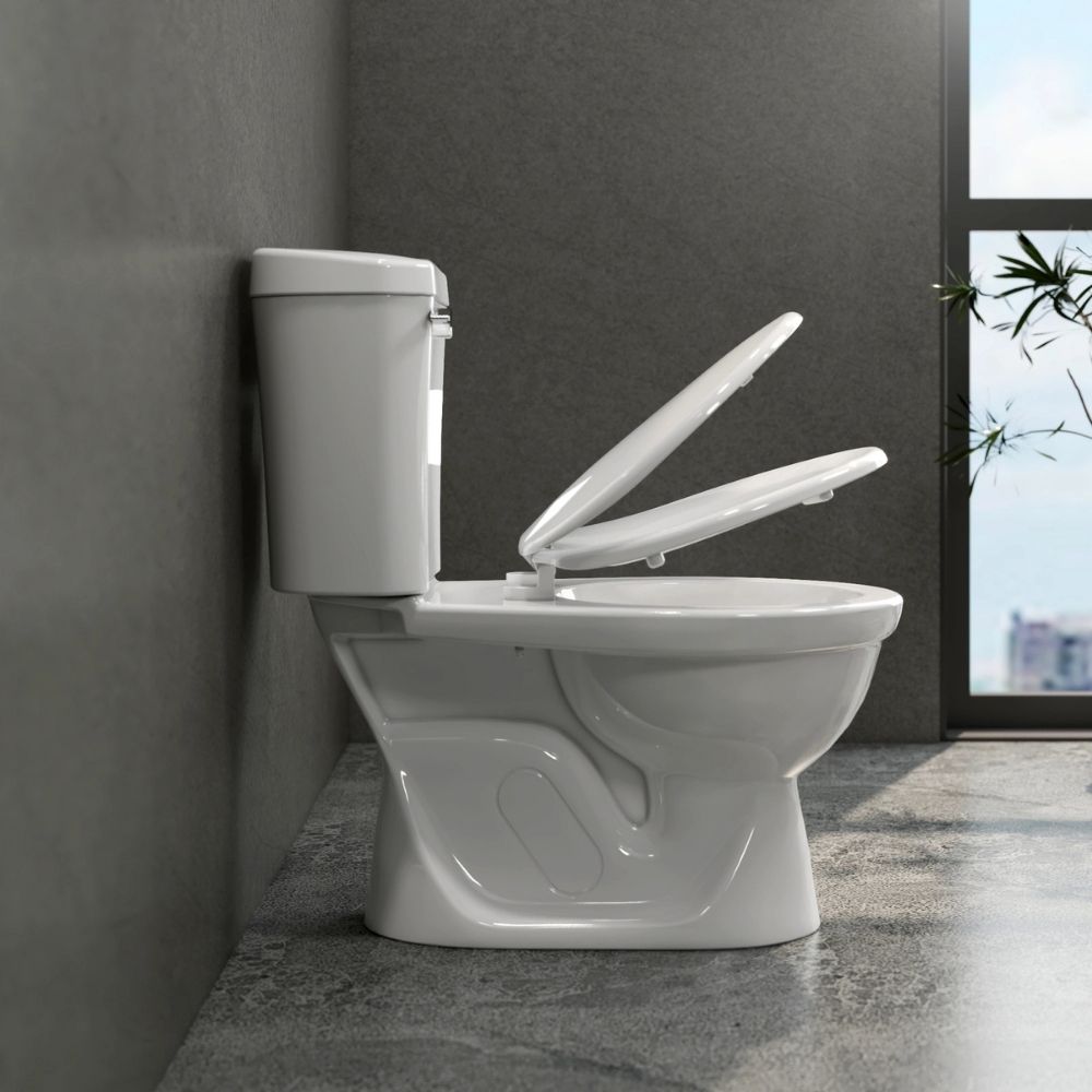 Bồn cầu 2 khối Viglacera VI77 nắp thường (+ lavabo VTL2) - 7