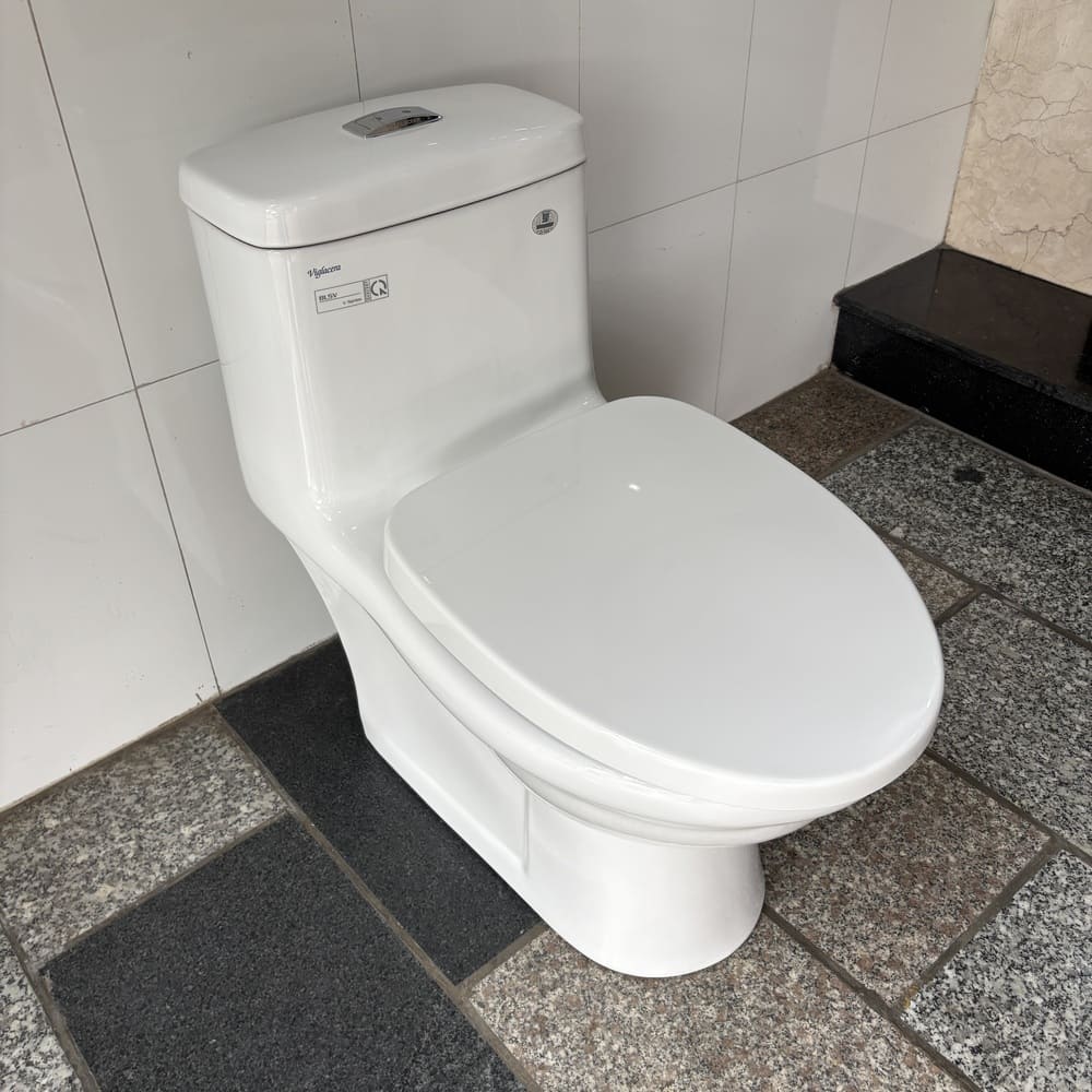 Bồn cầu 1 khối Viglacera BL5V nắp êm xả xoáy (+ vòi xịt VG826) - 3