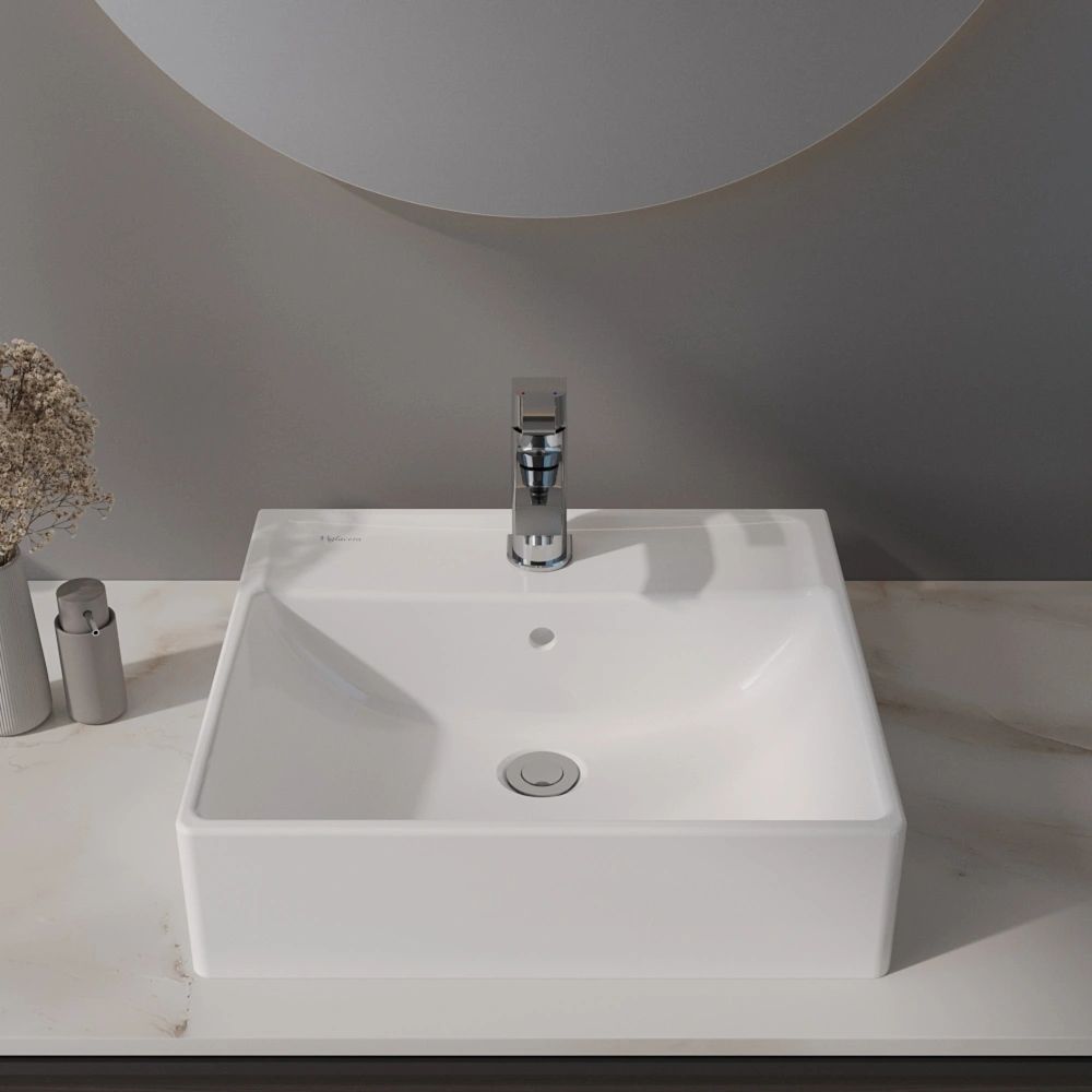 Chậu lavabo đặt bàn Viglacera V42M - 5
