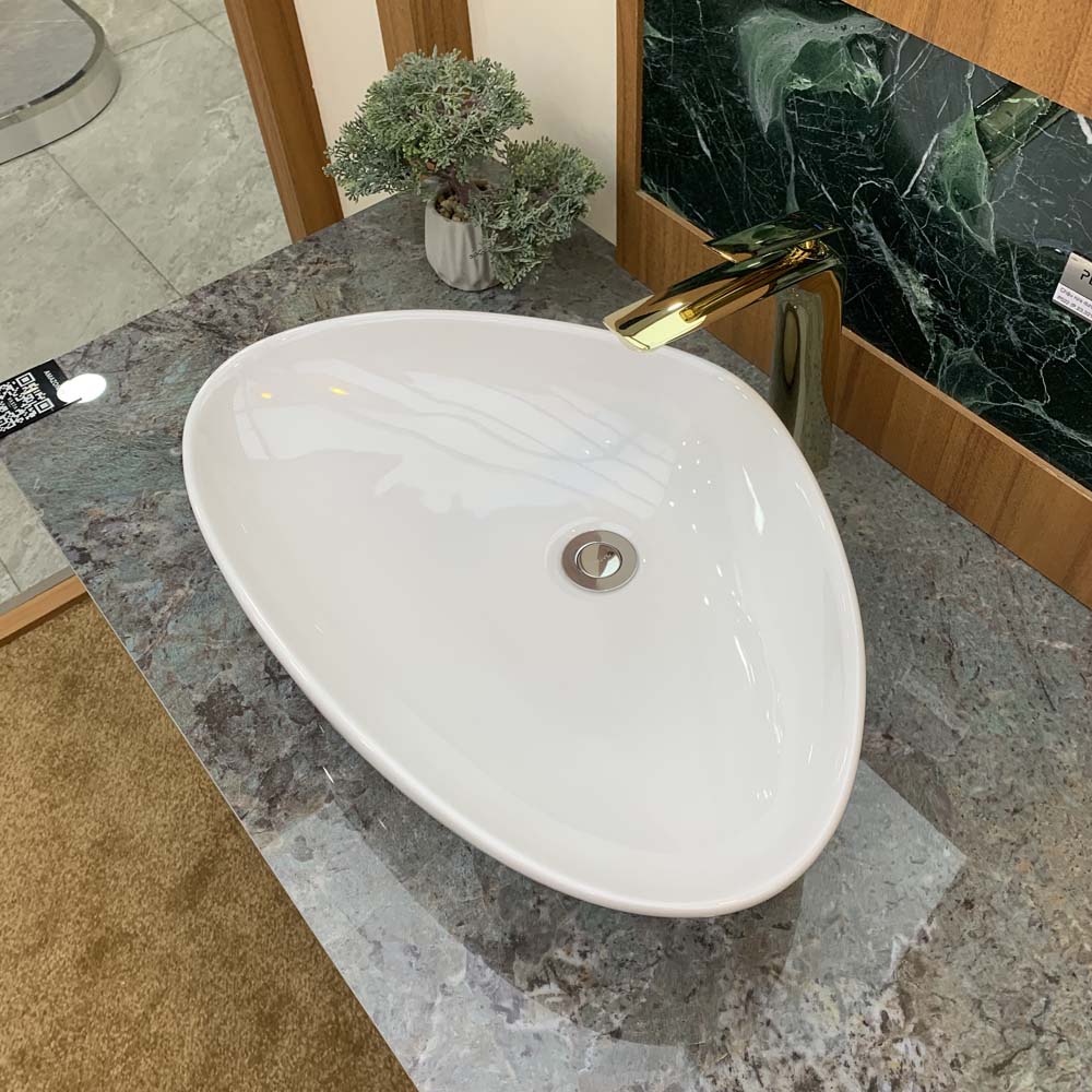 Chậu lavabo đặt bàn Viglacera Platinum P.23.321 - 8