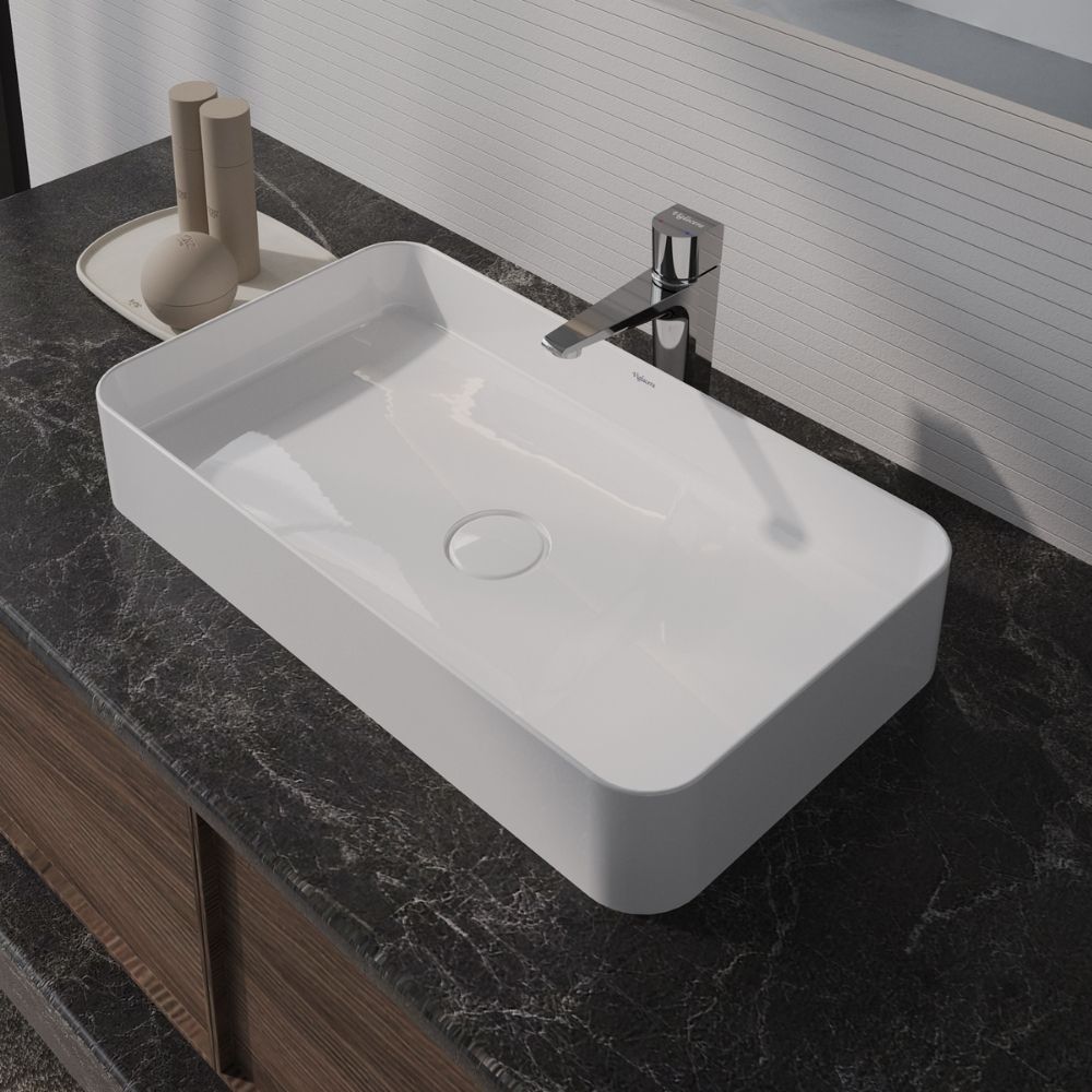 Chậu lavabo đặt bàn Viglacera CM01 - 10