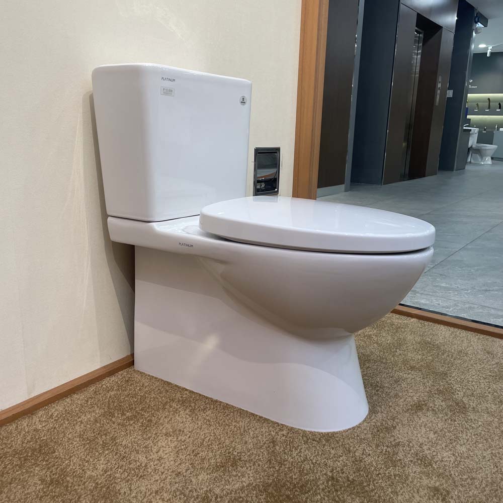 Bồn cầu 2 khối Waterfall Viglacera Platinum P.12.600 nắp êm - 6
