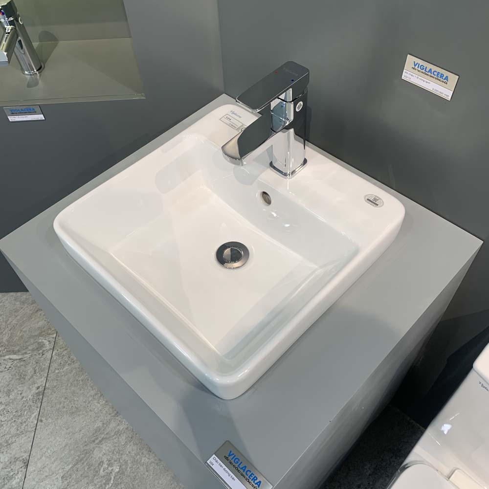 Chậu lavabo đặt bàn Viglacera V24 - 5