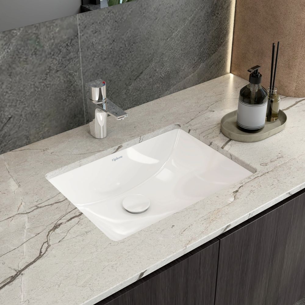 Chậu lavabo âm bàn Viglacera US3 - 5