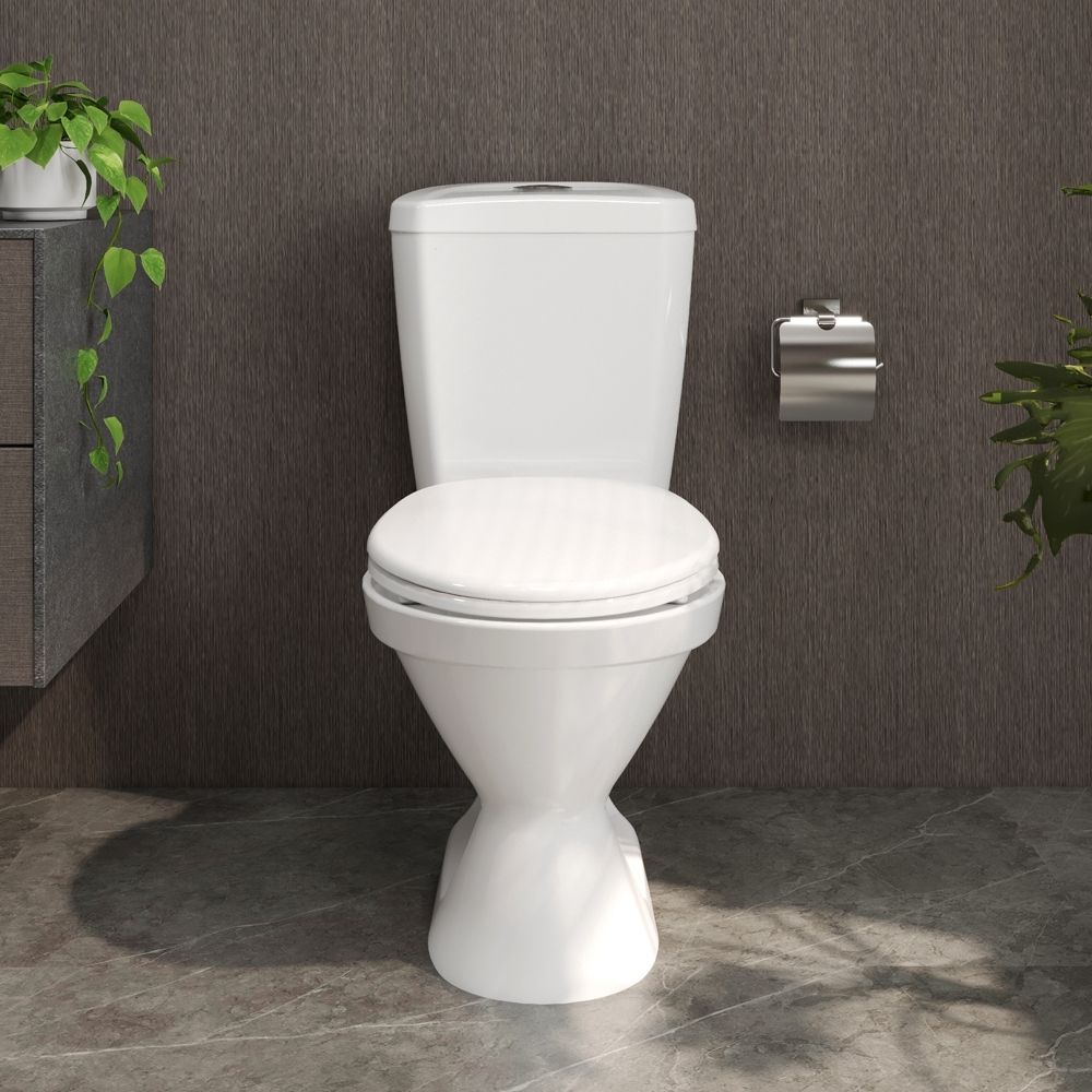 Bồn cầu 2 khối Viglacera VI66 nắp thường / nắp êm - 14