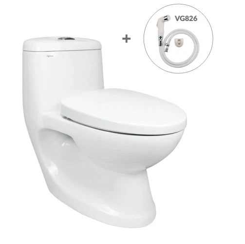 Bồn cầu 1 khối Viglacera C0504 nắp êm
