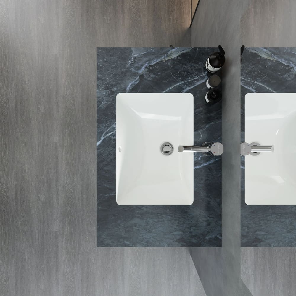 Chậu lavabo âm bàn đá 2 tầng Viglacera VI9-9GP03 - 6