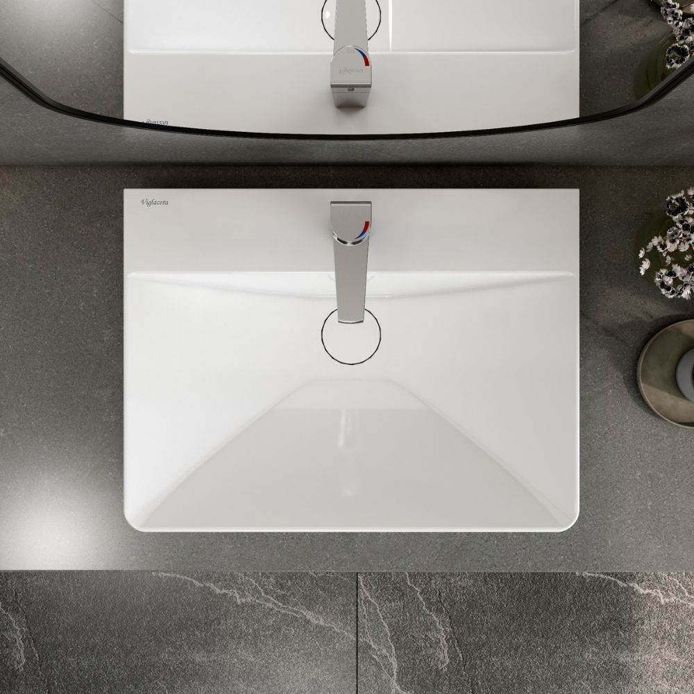 Chậu lavabo đặt bàn Viglacera CB70 - 9