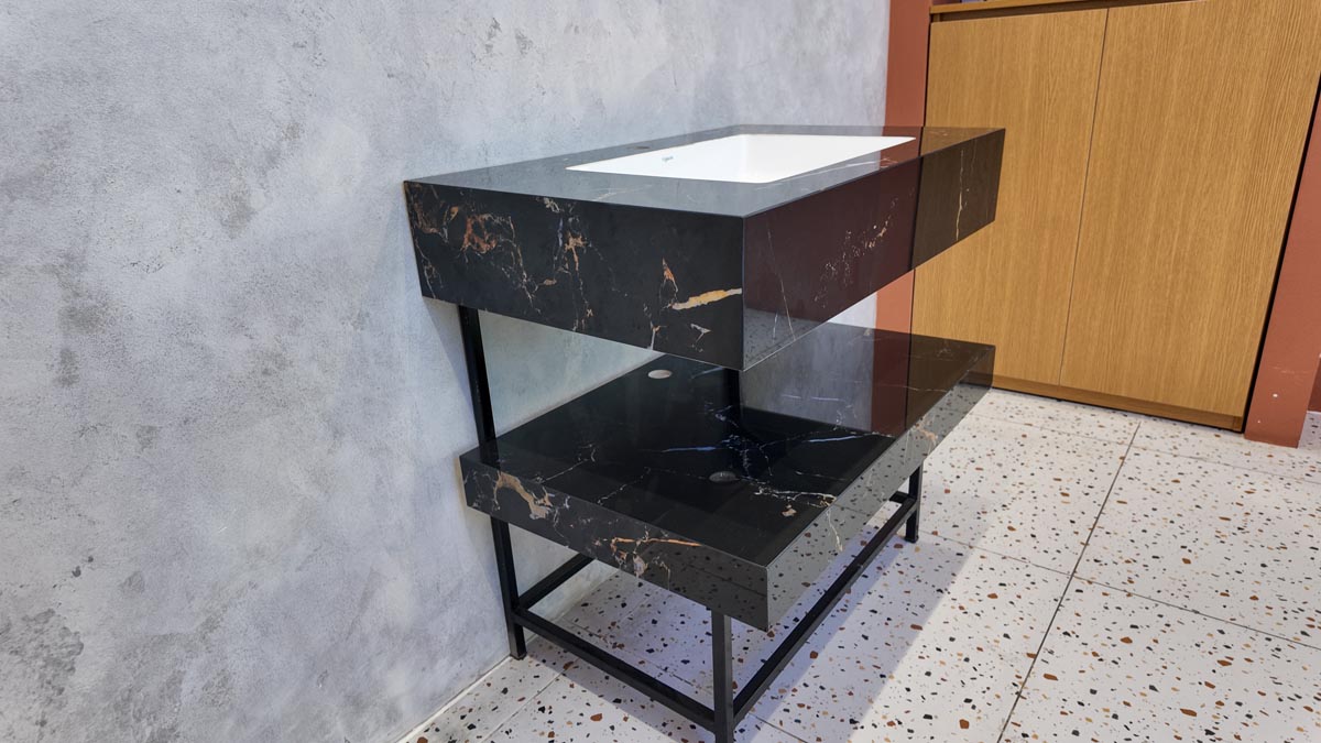 Chậu lavabo âm bàn đá 2 tầng Viglacera VI12-9GP01 - 6