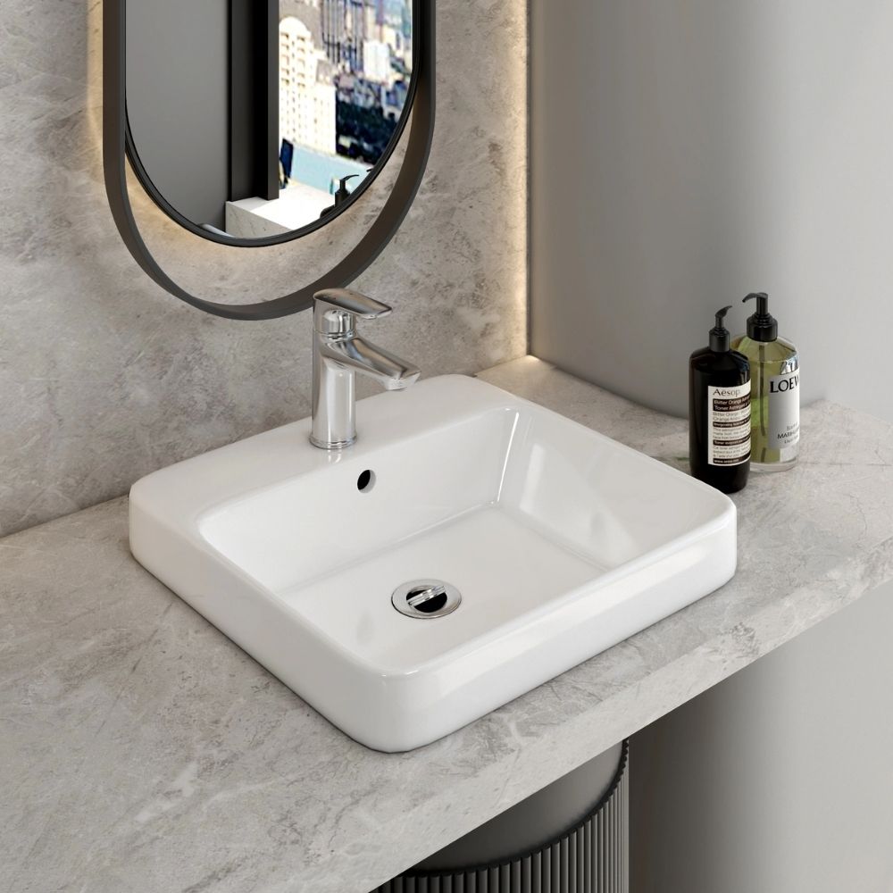 Chậu lavabo đặt bàn Viglacera V24 - 9