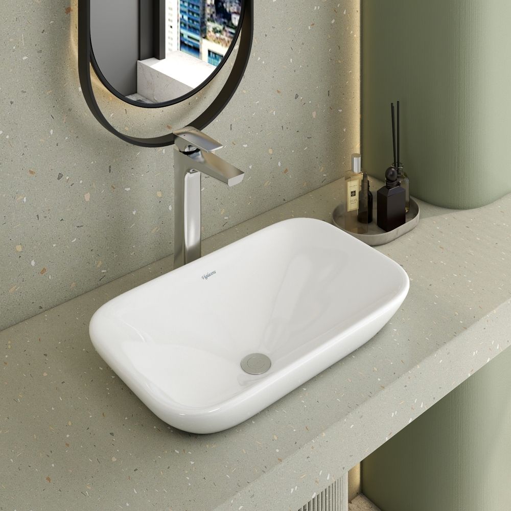 Chậu lavabo đặt bàn Viglacera V28 - 4