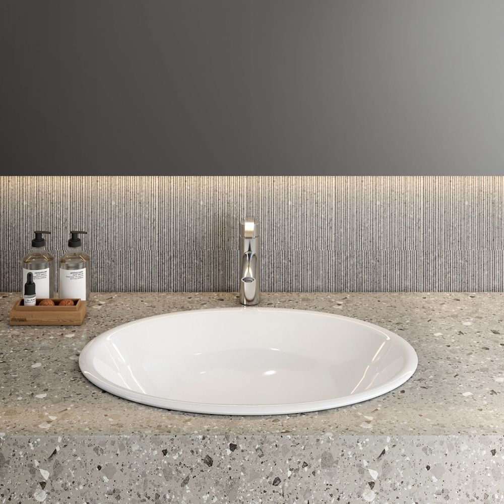 Chậu lavabo dương vành Viglacera CD21 - 4