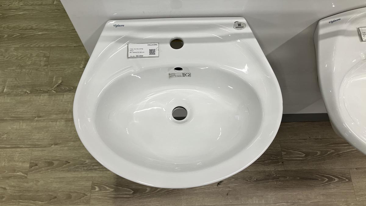 Chậu rửa lavabo treo tường Viglacera VTL2 - 6