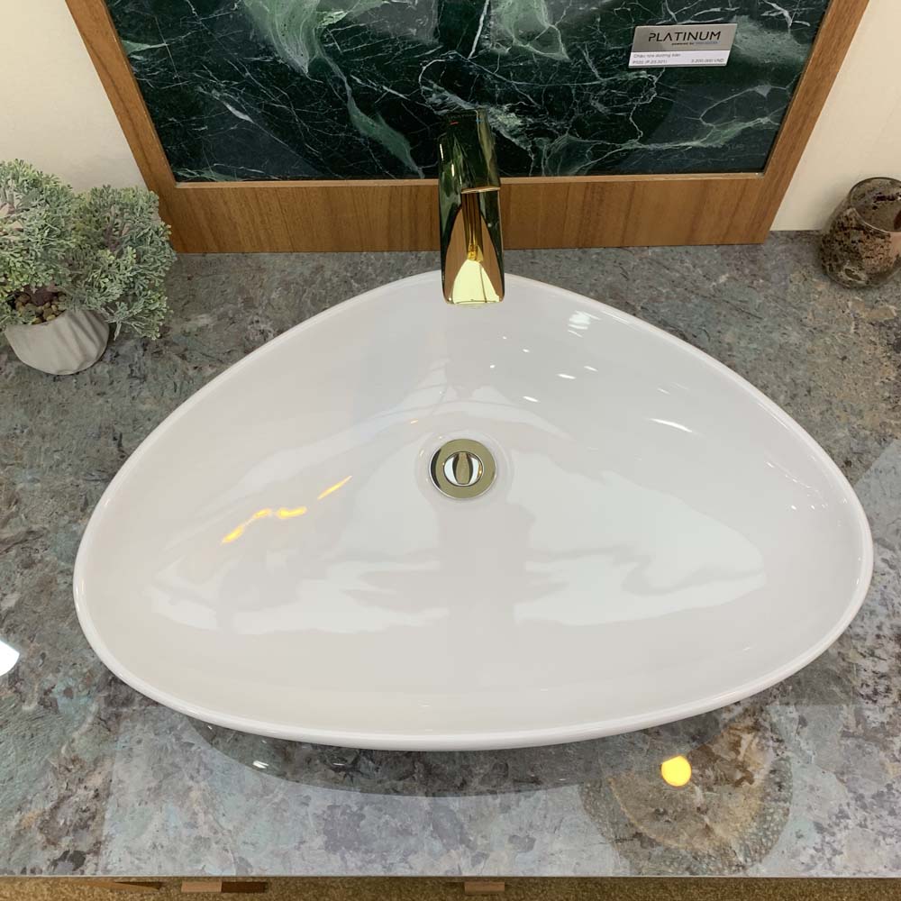 Chậu lavabo đặt bàn Viglacera Platinum P.23.321 - 7