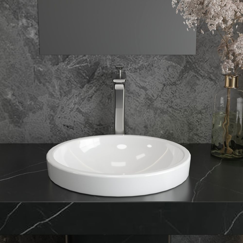 Chậu lavabo đặt bàn Viglacera CD6 - 5