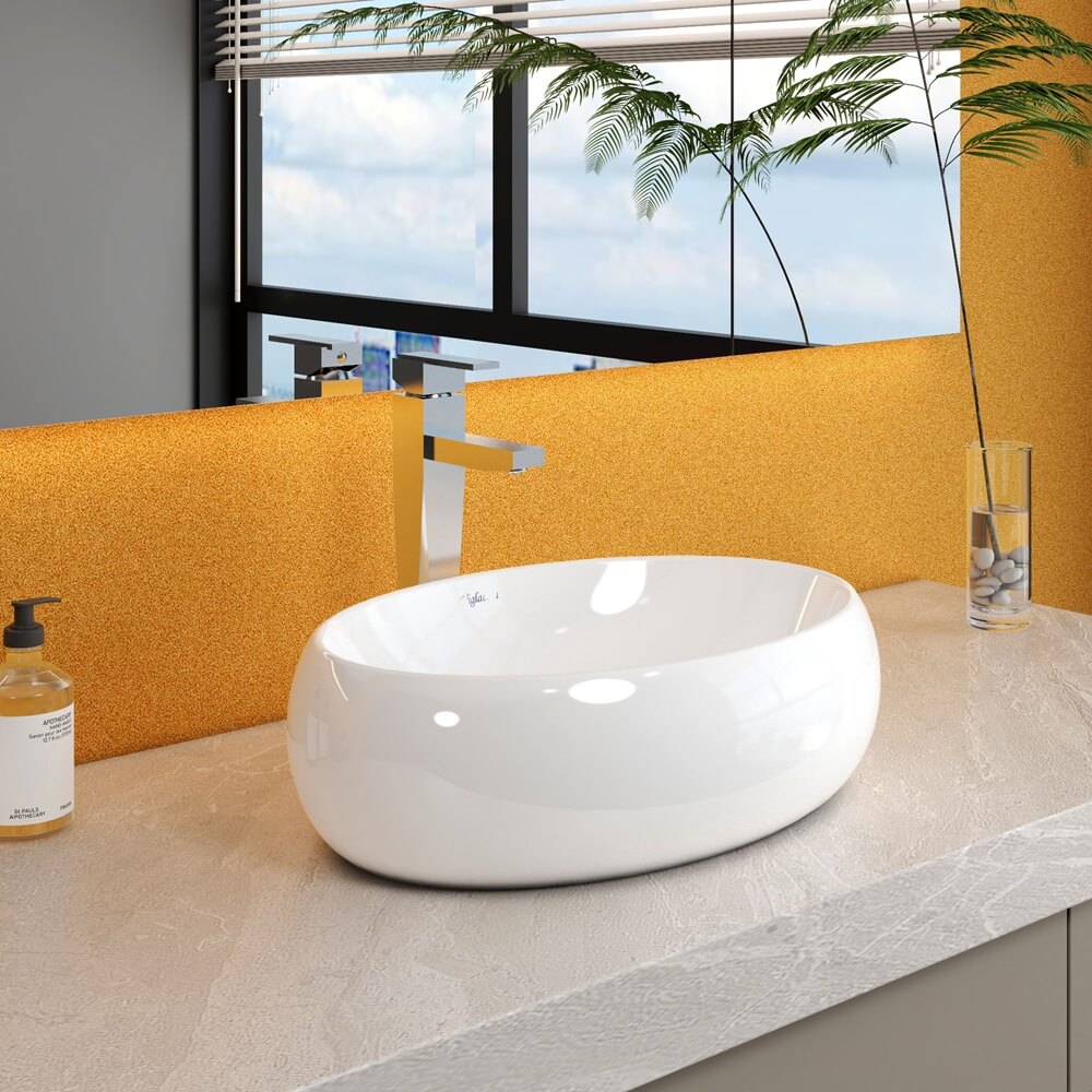 Chậu rửa Lavabo đặt bàn Viglacera CD30 - 3