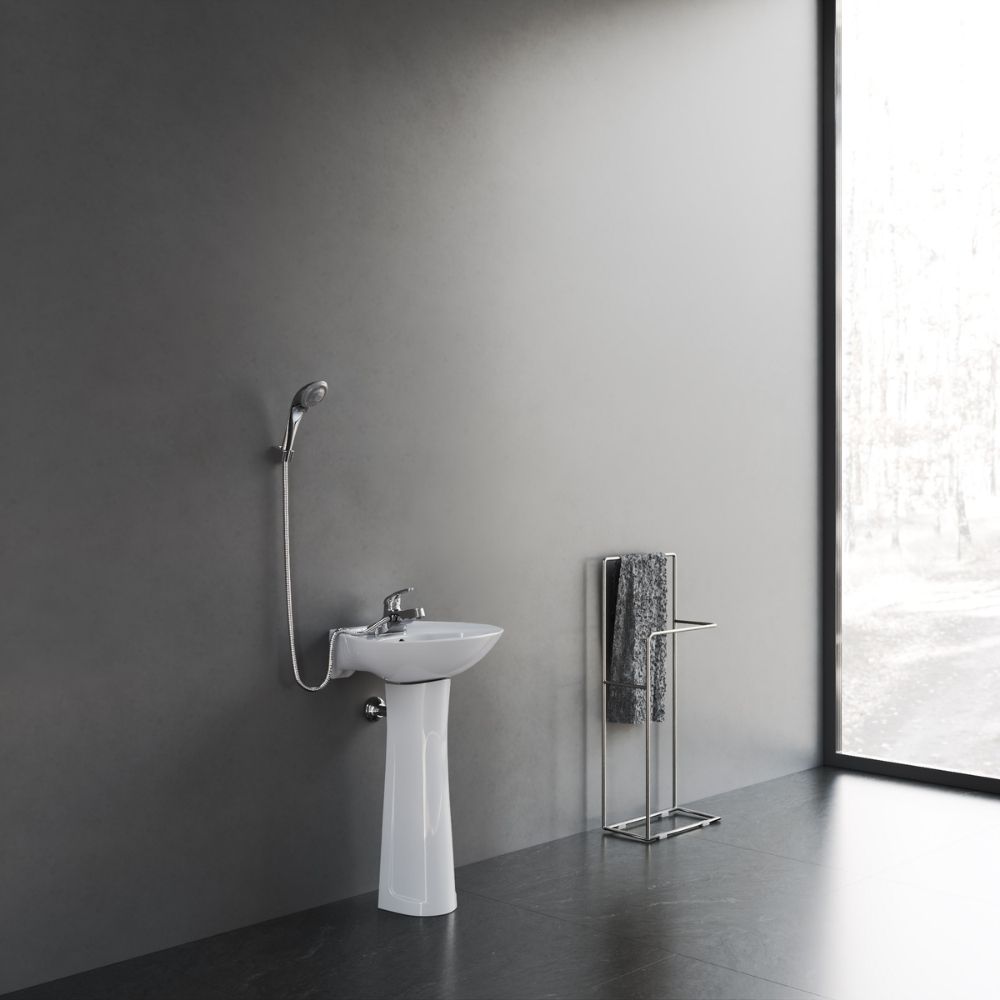 Vòi chậu lavabo 3 lỗ liền sen Viglacera VG326 - 4