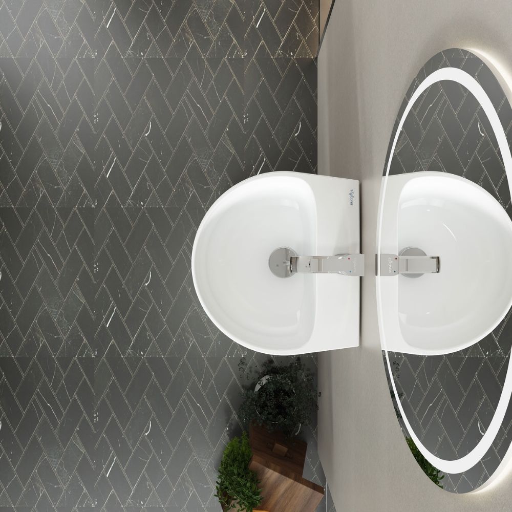 Chậu rửa lavabo treo tường Viglacera V523 - 6