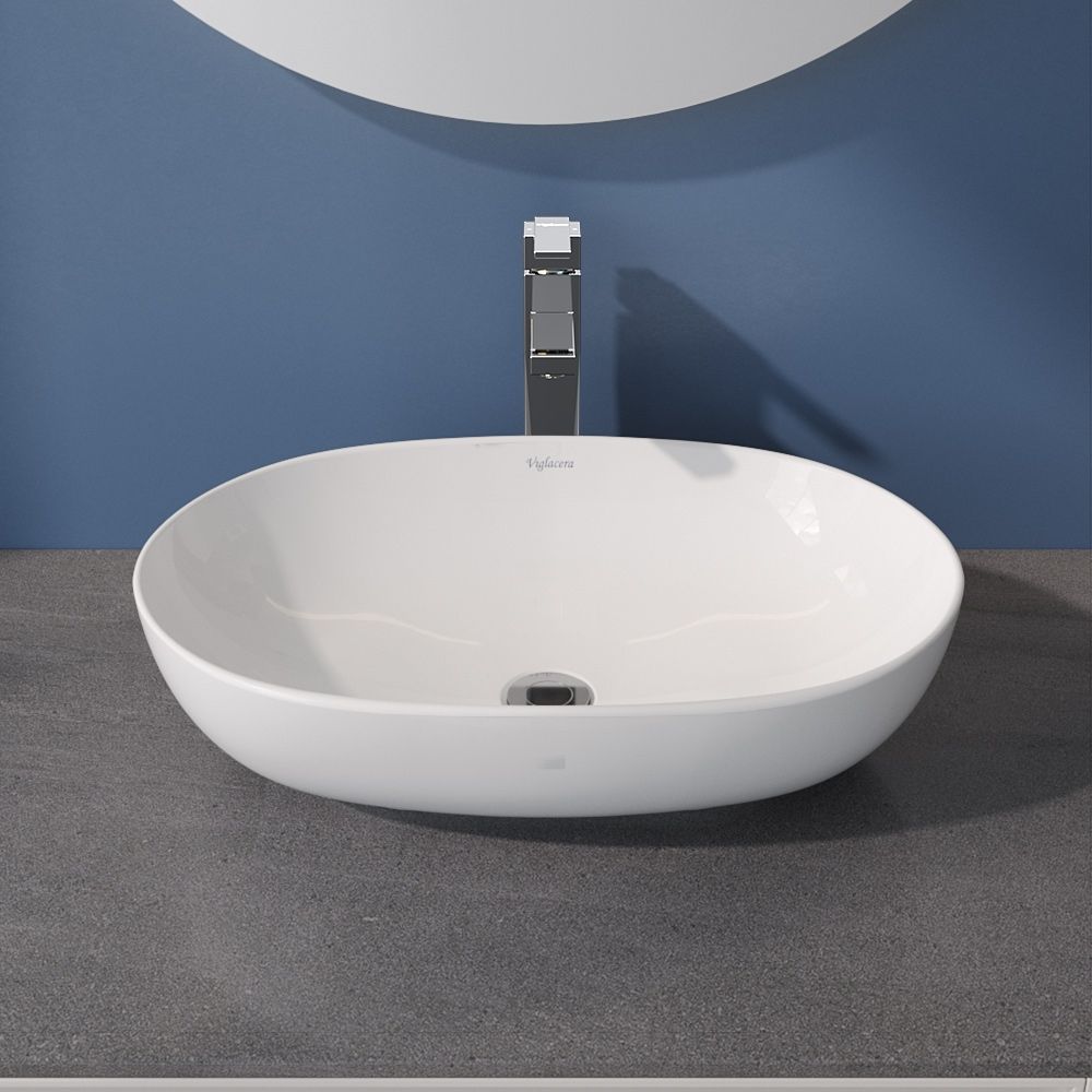 Chậu lavabo đặt bàn Viglacera CD15 - 10