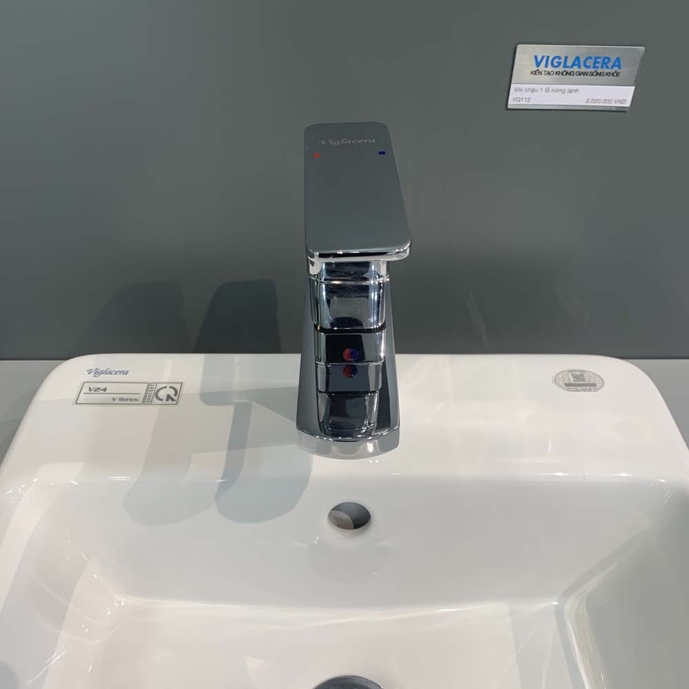 Vòi chậu lavabo nóng lạnh Viglacera VG112 - 4