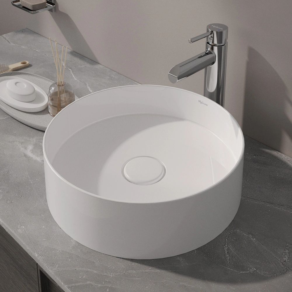 Chậu lavabo đặt bàn Viglacera CM02 - 4