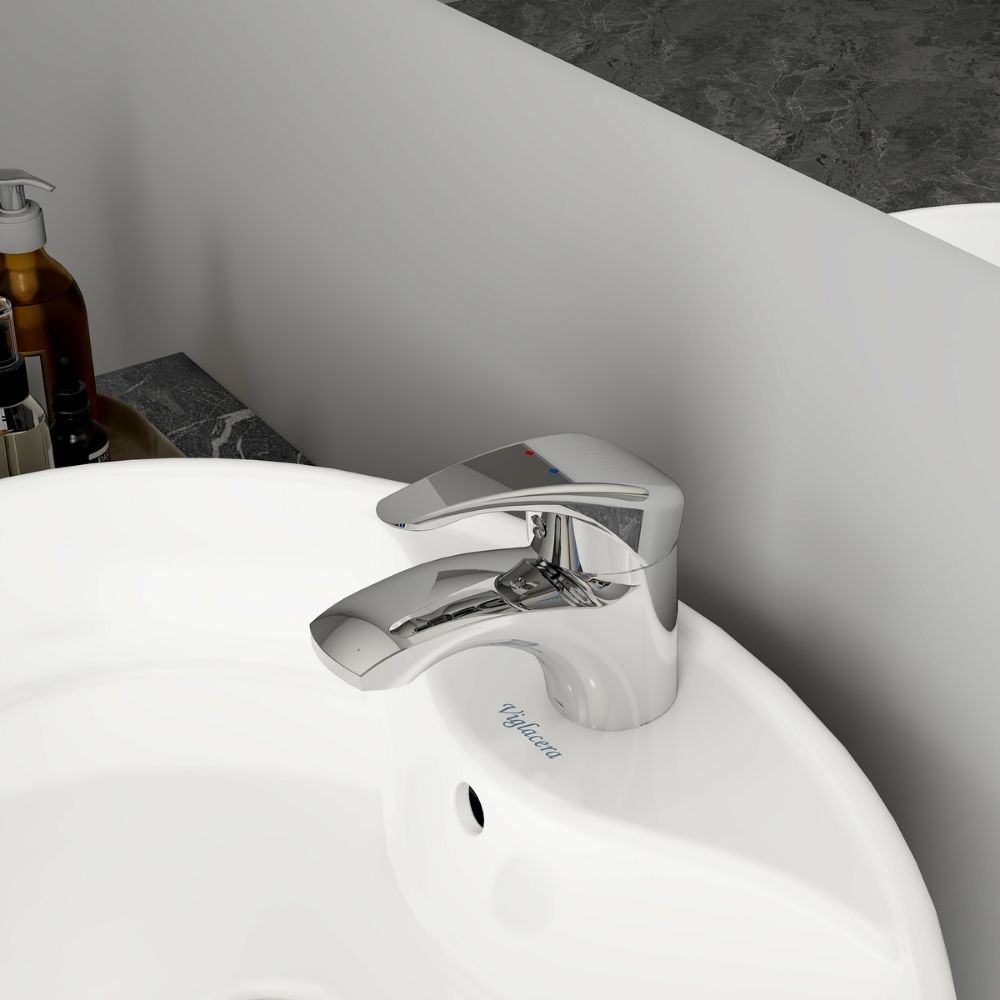 Vòi chậu lavabo nóng lạnh Viglacera VG104 - 12