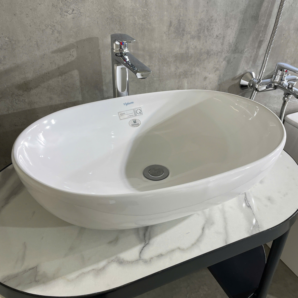 Chậu lavabo đặt bàn Viglacera CD15 - 5
