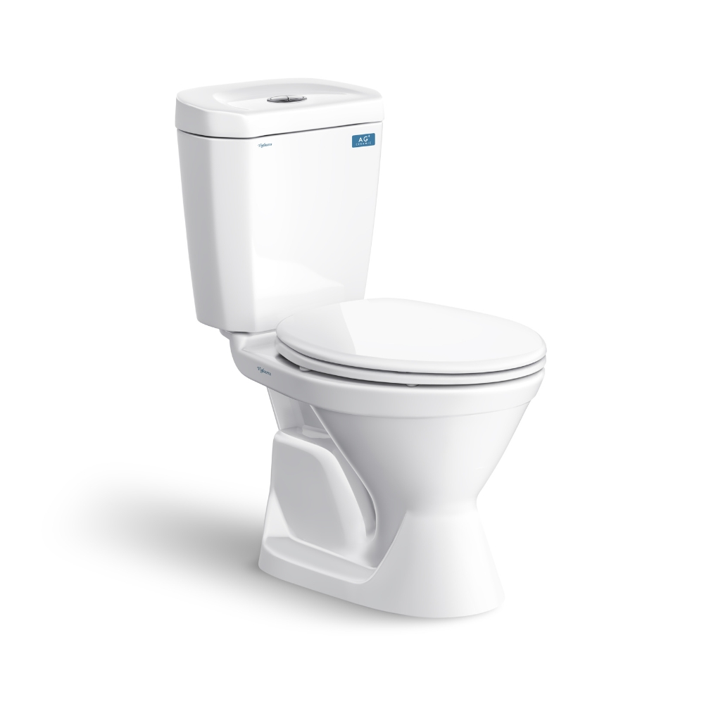 Bồn cầu 2 khối Viglacera VI66 nắp thường / nắp êm