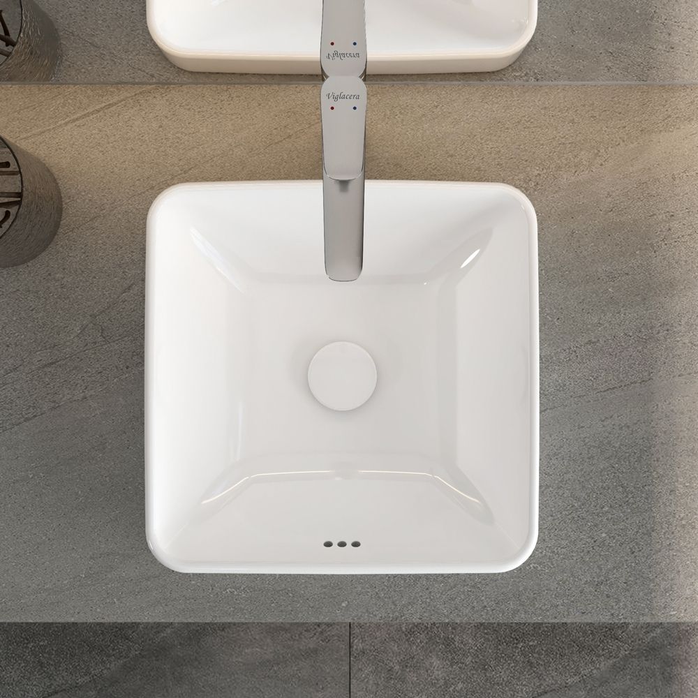 Chậu lavabo dương vành Viglacera CD20 - 10