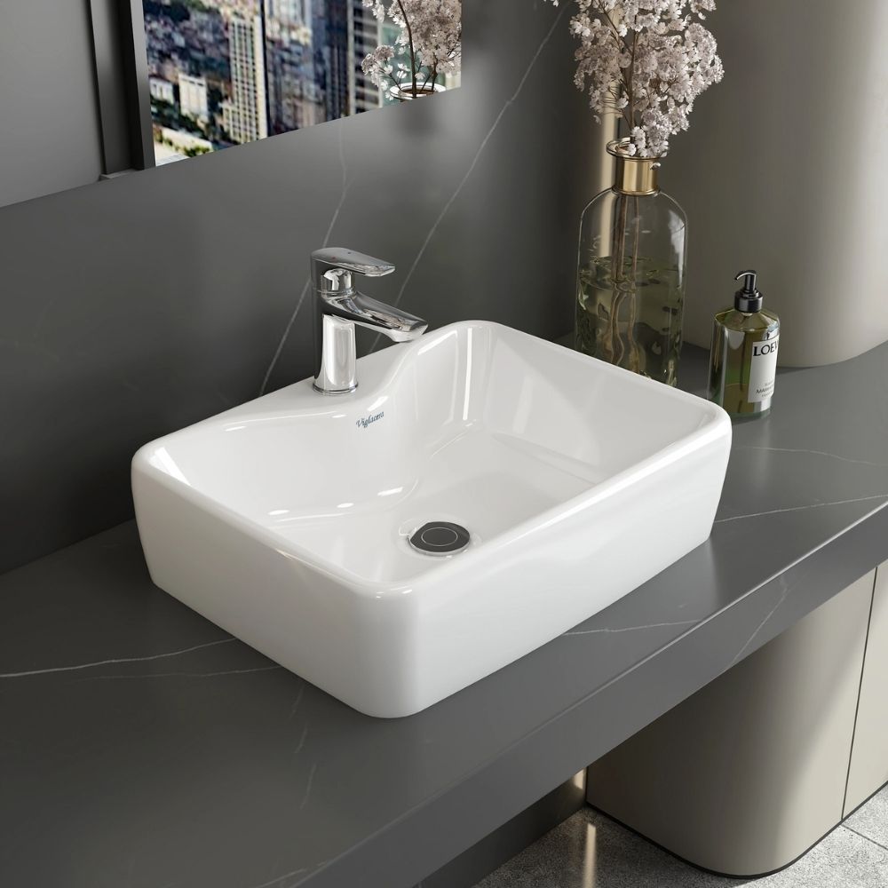 Chậu lavabo đặt bàn Viglacera V72 - 9