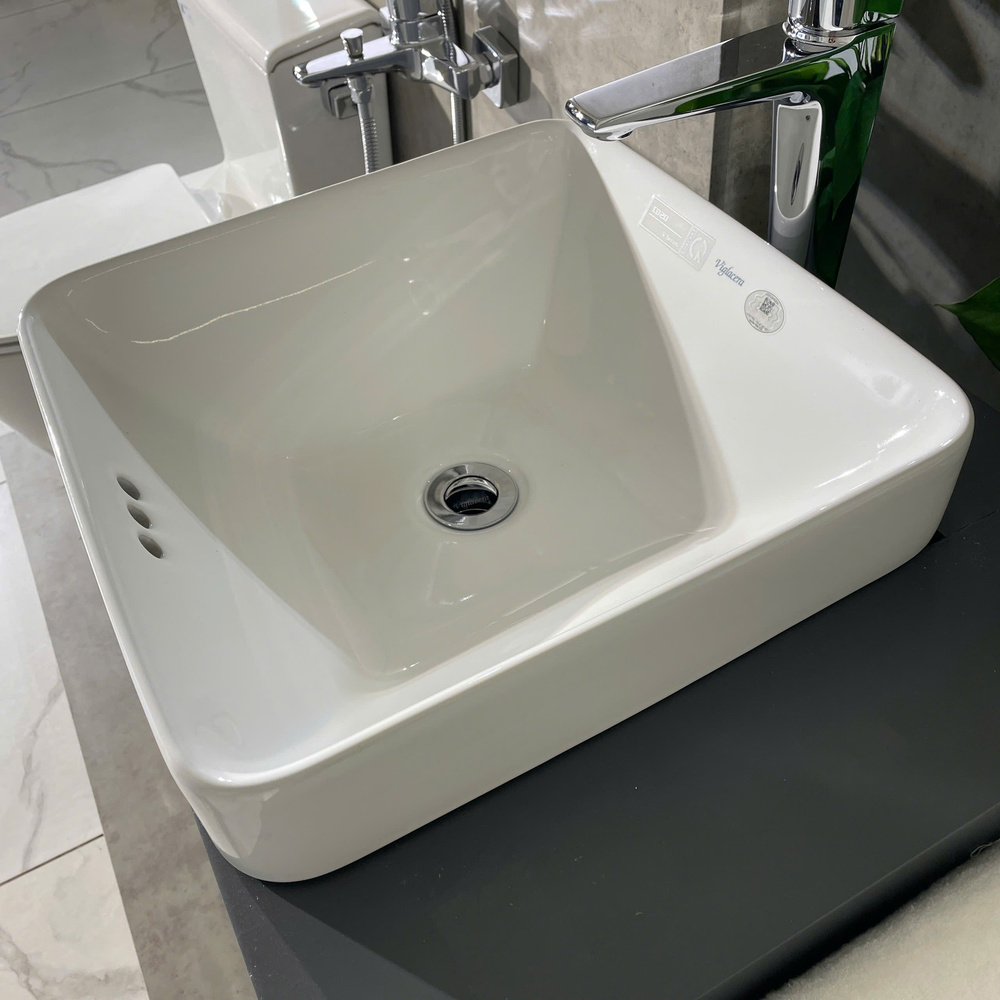 Chậu lavabo dương vành Viglacera CD20 - 6