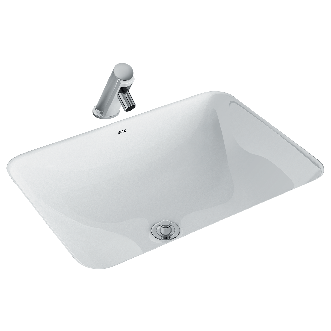 Chậu rửa mặt lavabo âm bàn INAX L-2298V/BW1