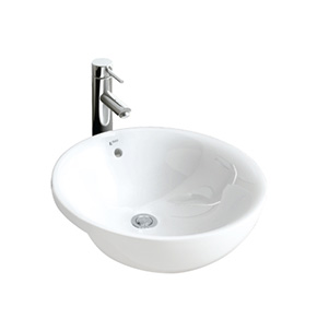 Chậu rửa mặt lavabo bán âm INAX L-333V (L333V) L-333V/BW1