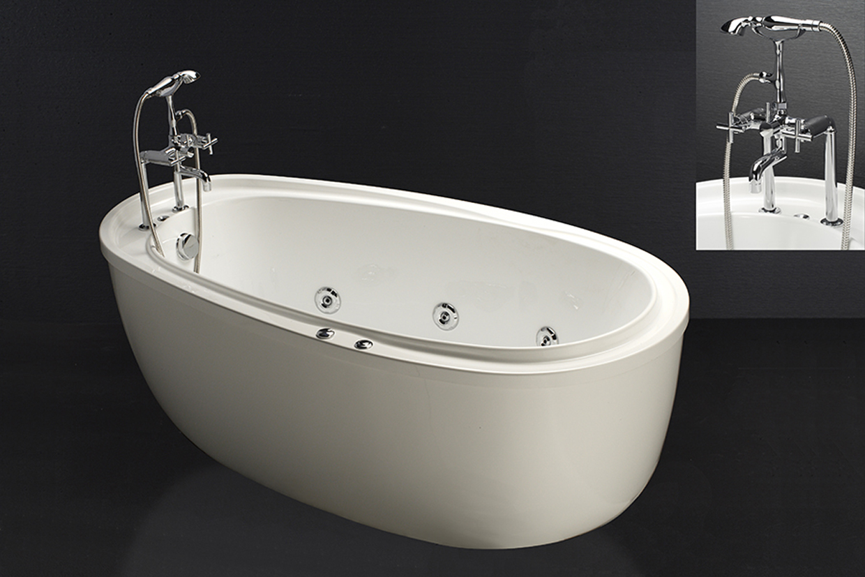 Bồn tắm đặt sàn 1m8 Caesar AT6480 - 2