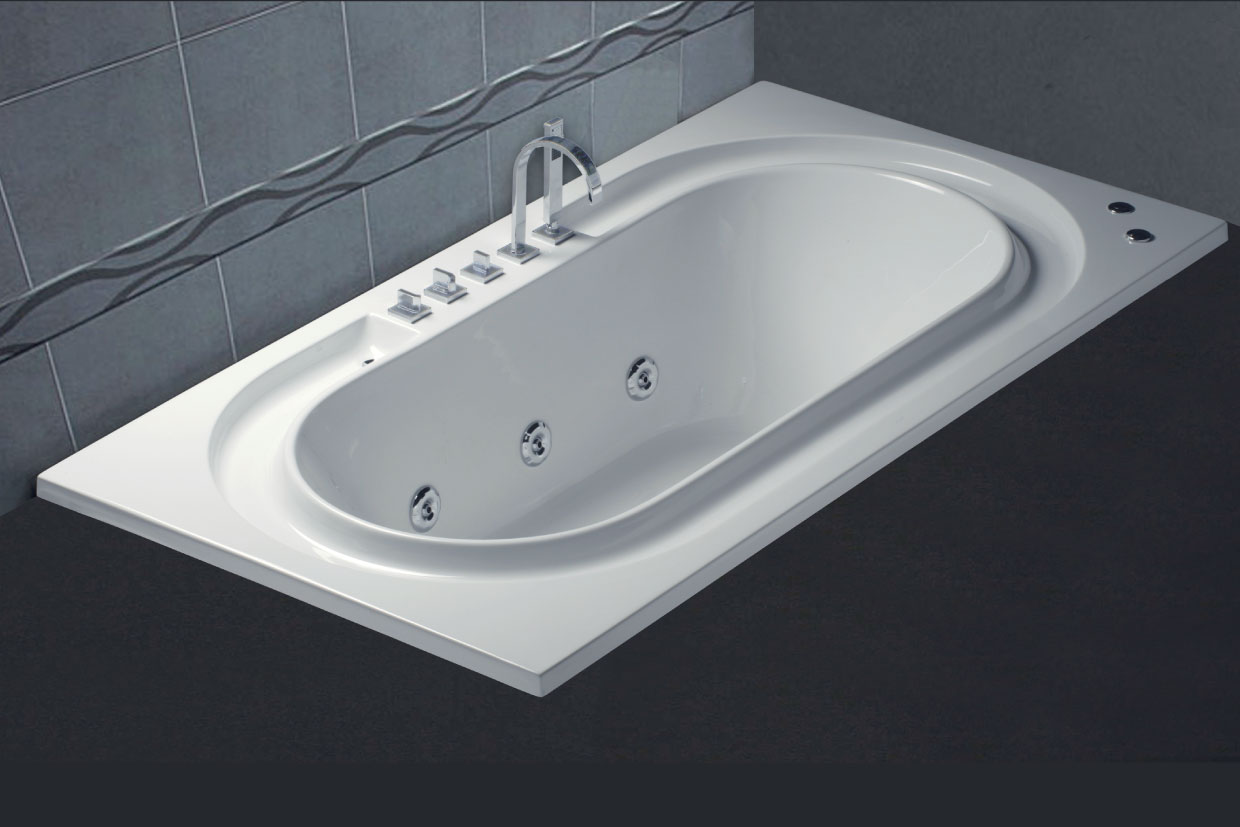 Bồn tắm xây 2m massage Caesar MT212 - 2