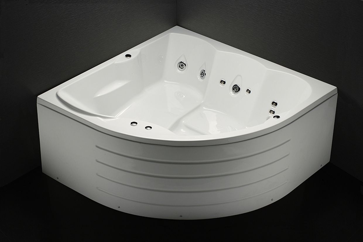 Bồn tắm chân yếm đặt góc 1m6 Caesar MT5165 - 2