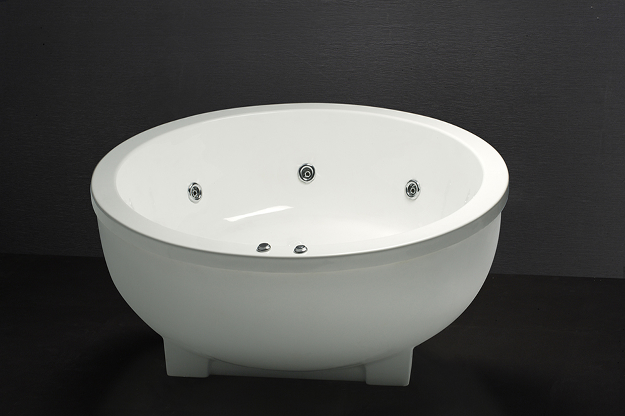 Bồn tắm chân yếm dáng tròn 1m7 massage Caesar MT6470 - 2