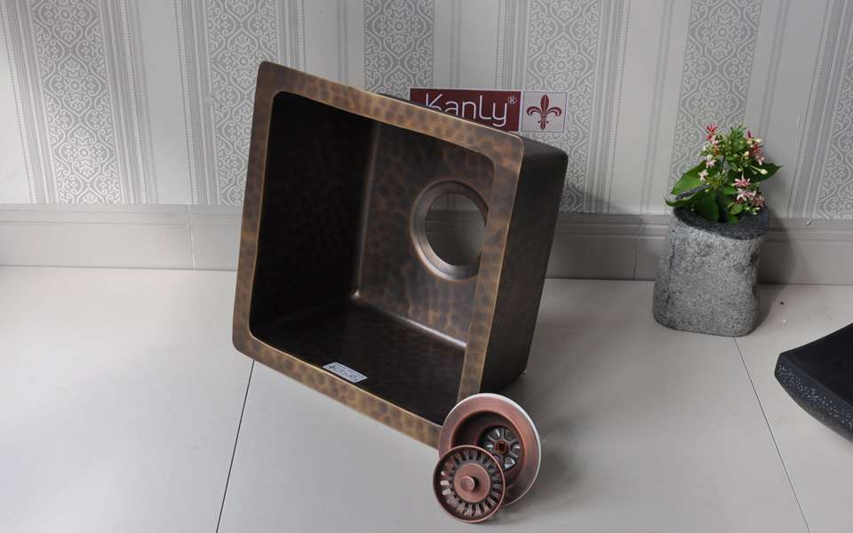 Chậu lavabo dương vành Kanly bằng đồng BCS157 BCS157 - 6