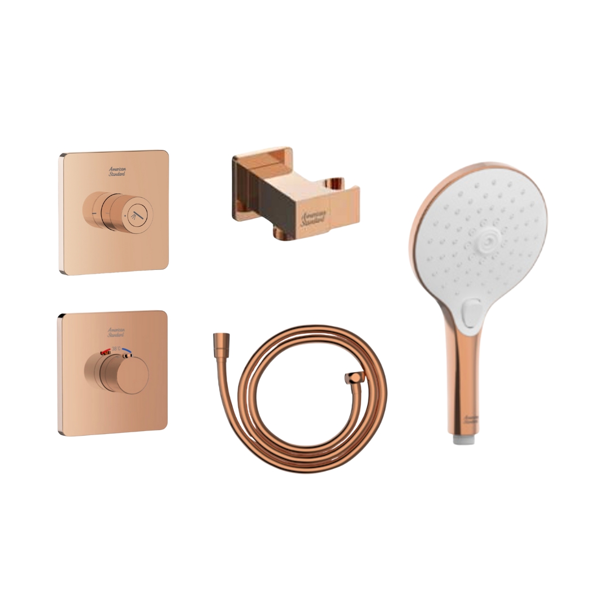 Bộ sen âm nhiệt độ 1 đường American Standard EasySet Essential - Polished Warm Sunset EasySet Essential - Polished Warm Sunset