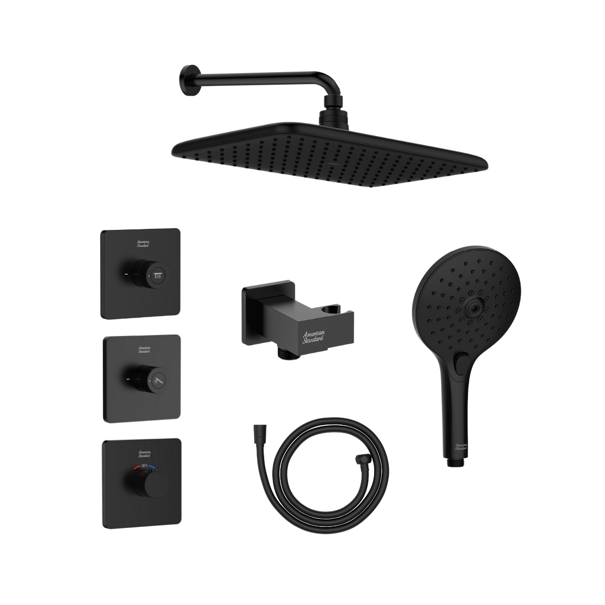 Bộ sen âm nhiệt độ 2 đường American Standard EasySet Experience - Matte Black EasySet Experience - Matte Black