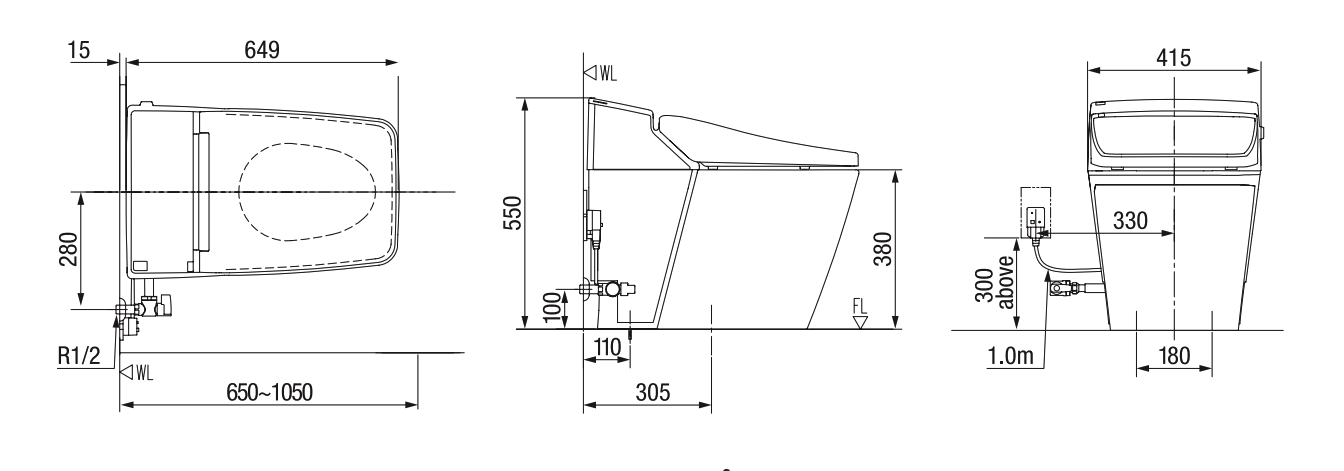 Bồn cầu điện tử thông minh American Standard WP-1806 (WP1806) dòng Acacia Evolution WP-1806 - 3