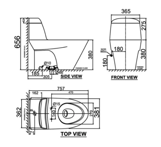Bồn cầu 1 khối American Standard VF-2011PR (VF2011PR) nắp điện tử VF-2011PR - 2